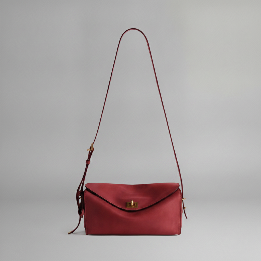 Le 7 Shoulder Bag Medium Ruby/moka