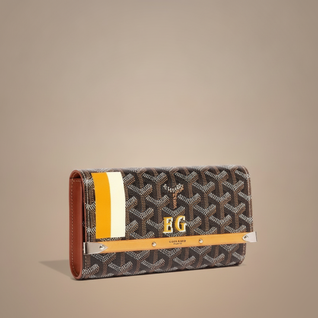 Monte-Carlo Mini Case Stripes and Initials