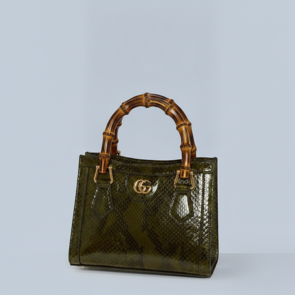 Cabas Gucci Diana petit format en cuir python