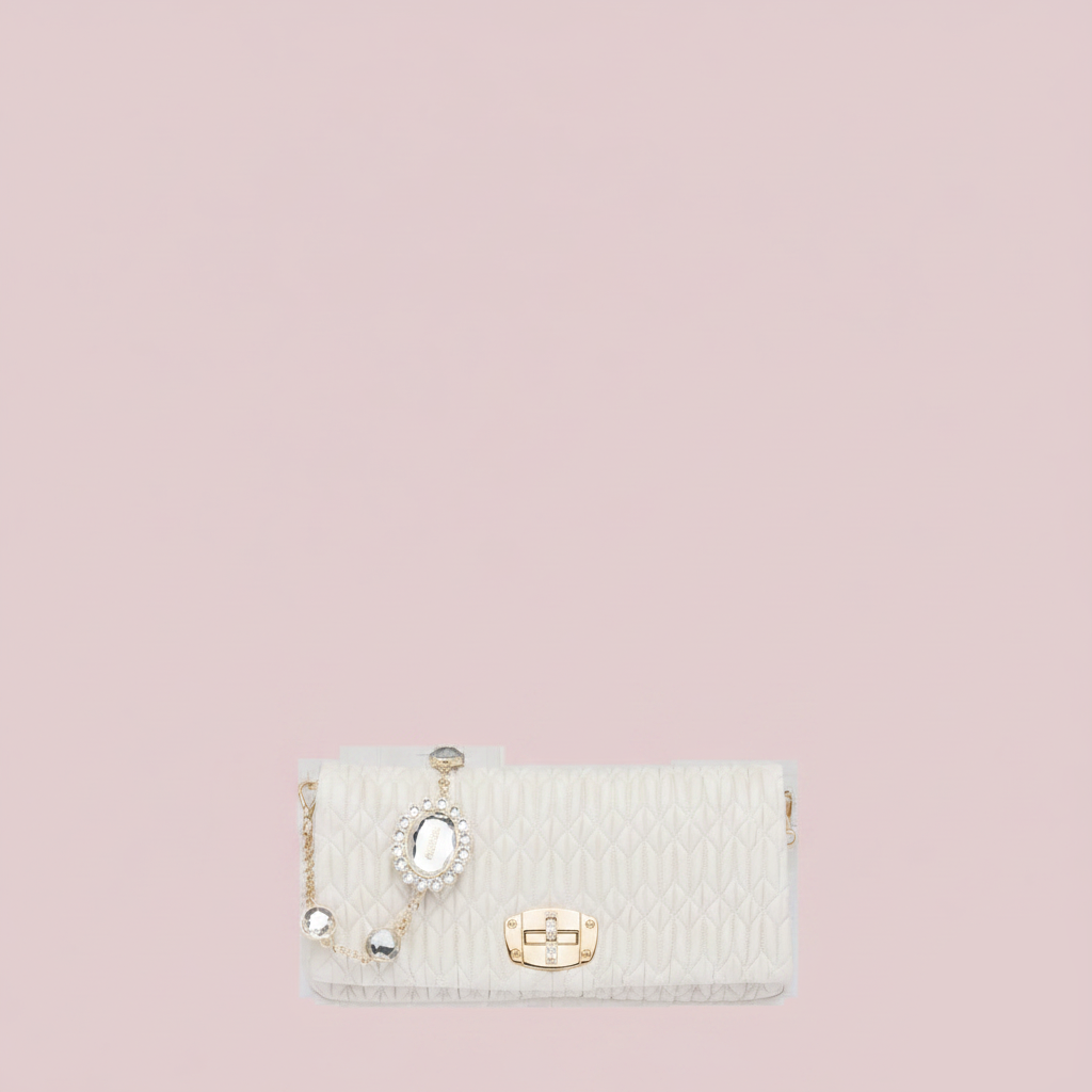 Iconic Crystal Cloqué Nappa leather bag