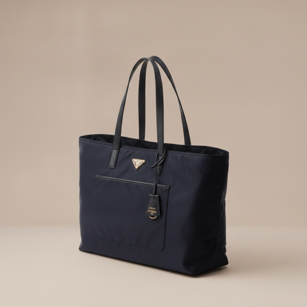 1978 medium Re-Nylon and Saffiano leather tote bag