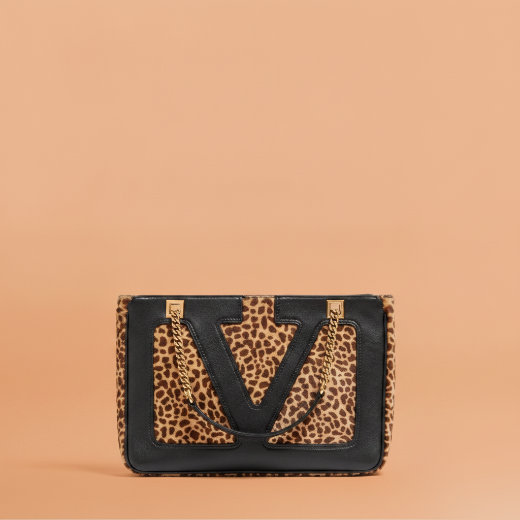 Viva Superstar small shopping bag in pony-effect calfskin